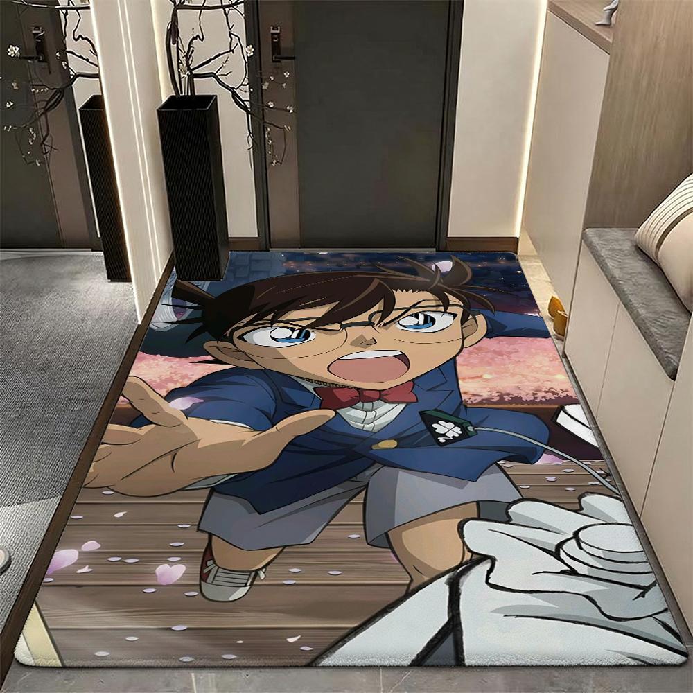 Anime Detective Action Indoor Rug Soft Texture Nonslip Carpet For Girls Bedroom Play Area Home Decor Halloween Gift