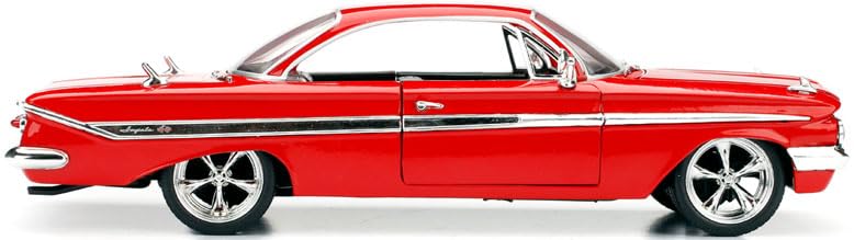Kyosho Jada Toys Fast Furious Series Chevy Impala Red Finished Model JADA98426 & 1/24 F&F (Dominic)