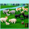 Adorable Resin Miniature Sheep Figurine Perfect For Diy Garden Or Farm Dcor