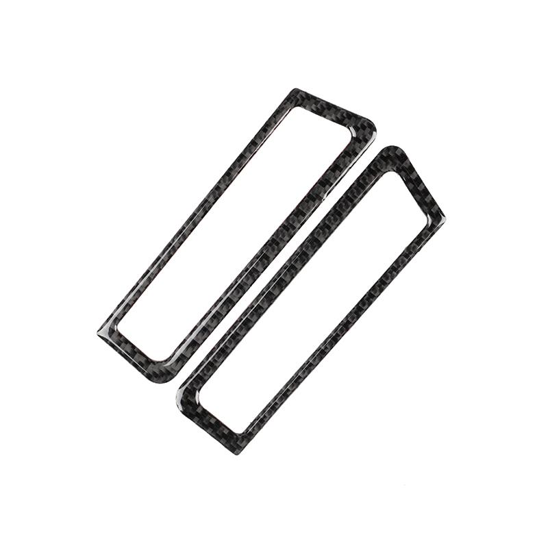 Für Infiniti Q50 Q60 2013- 2PCS Real Carbon Fiber Vordere Säule Air Vent Outlet Abdeckung Trim Auto Innen liefert Auto