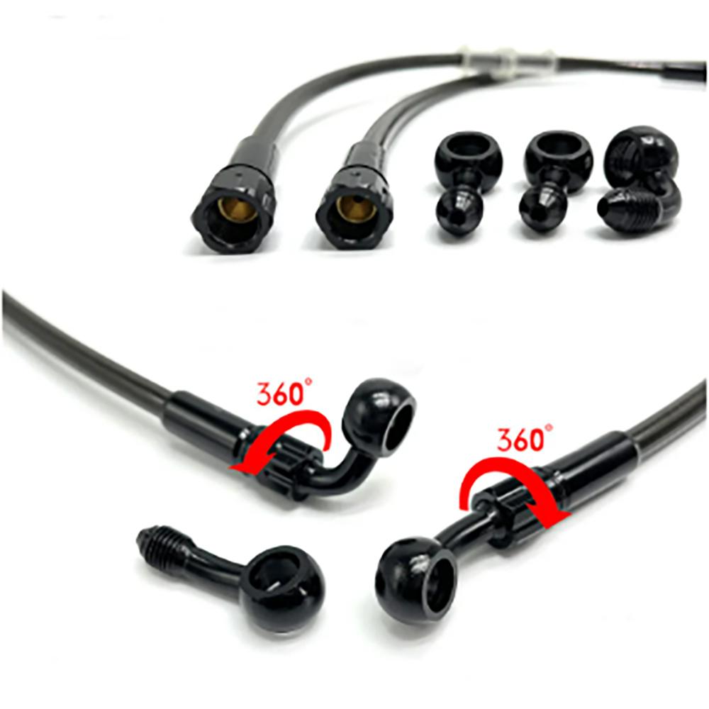 motorcycle brake hose AN3 Braided Hydraulic Clutch Tube Master Cylinder brake line for xr250r honda cr xr650r kx 250 450 crf