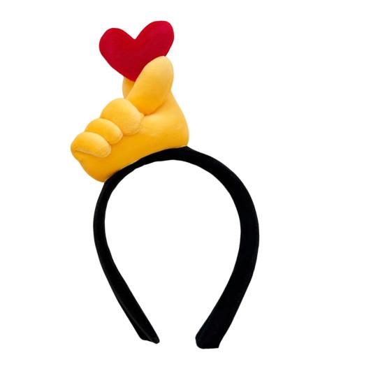 Men Women Headband Spoof Thumb Gesture Design Versatile Hairband Cartoon Hair