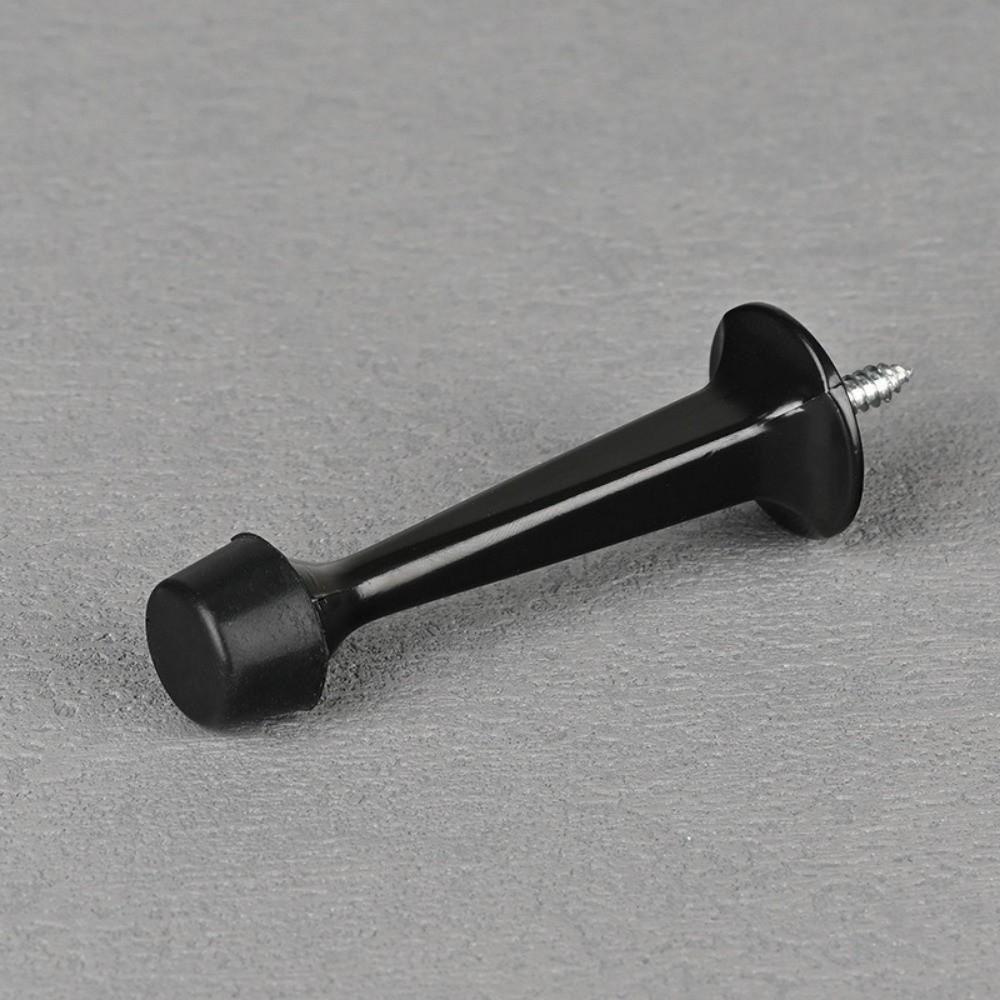 2pcs Simple Zinc Alloy Door Stopper Rubber Safety Buffer Damper Wall Mount Durable Wall Door Protector Home Hardware