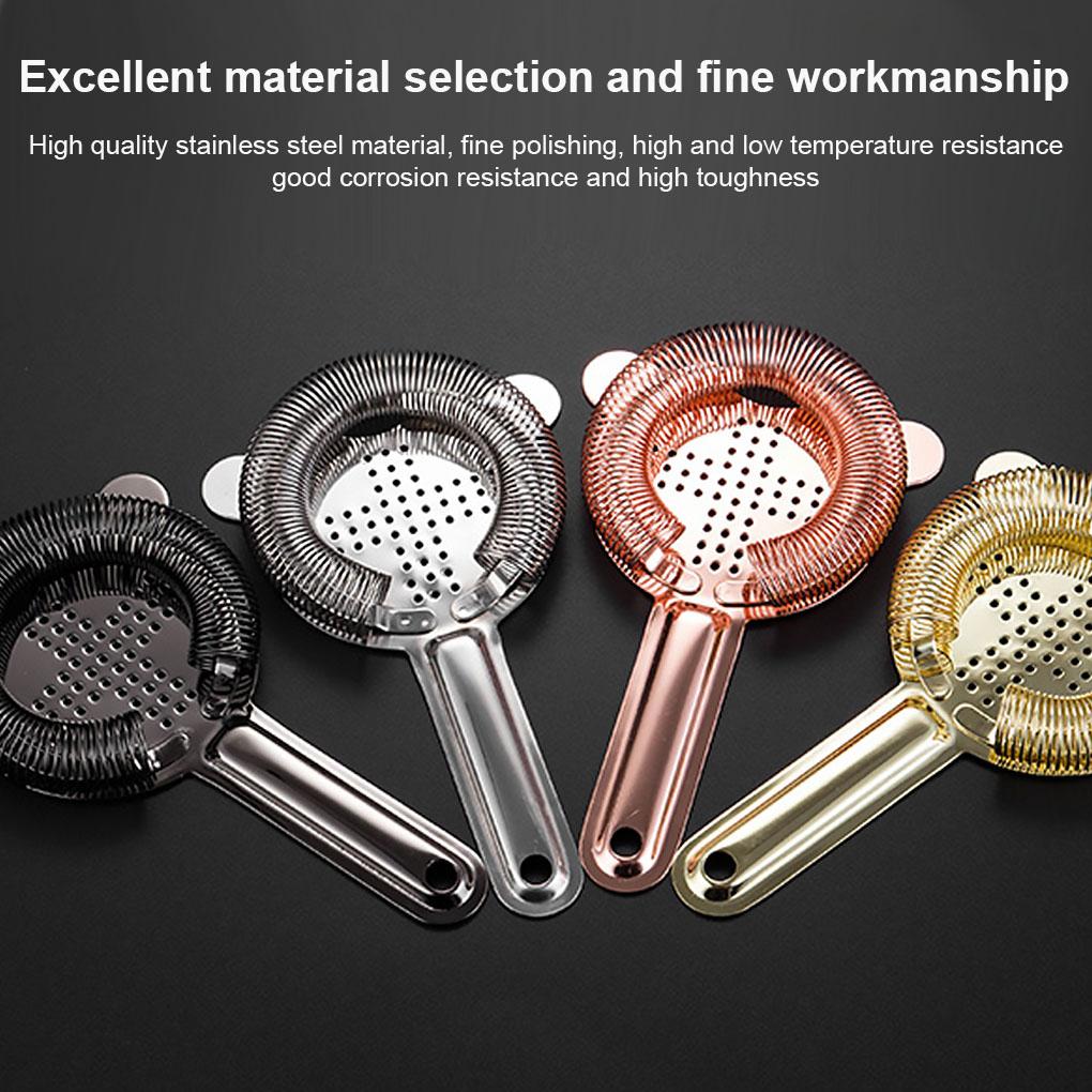 Cocktail Strainer Stainless Bar Ice Filter Professional Bartender Shaker Drinks Colander