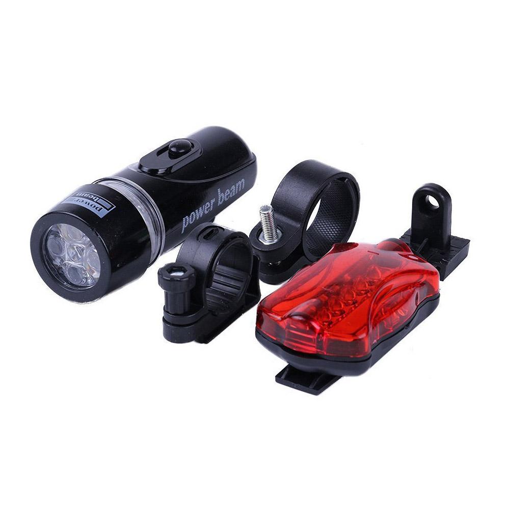 LED Bicycle Front Rear Light Set MTB Bike Headlight Taillight Night Riding Safety Warning Head Tail Lamp Cycling Accessories