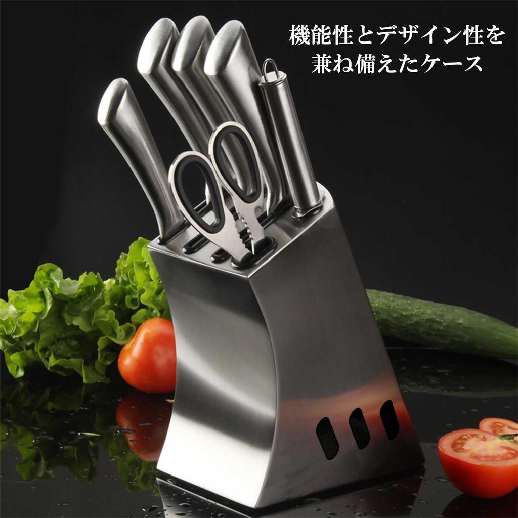 Happy Mono Knife Stand, Knife Holder, Knife Storage, for Deba Knives, Chinese Chef's Knives, Santoku Knives, Etc. Kitchen Utensils, Rustproof, Stylish