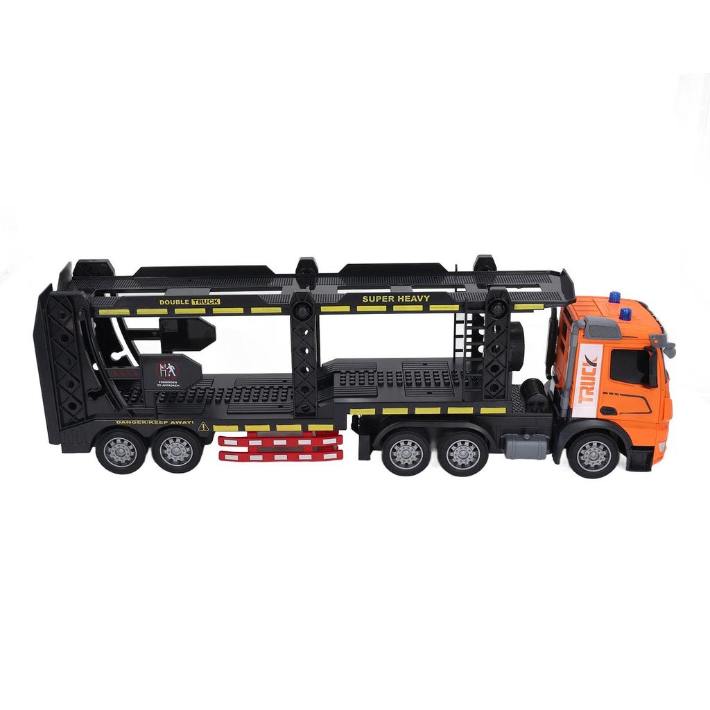 RC Semi Truck with Trailer Double Layer Full Function Sound Light Rechargeable Remote Control