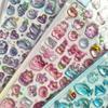 Adorable Cartoon Dreamy Rabbit Crystal Embossed 3D Foam Stickers for Kids DIY Journal Decoration School Reward Gift Prize Supplies