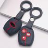 Key Fob Cover for Ford Focus C-Max Mondeo Fiesta MK3 MK4 MK5 MK7 with Keychain Anti-Scratch Surface Shockproof Structure Soft Grip Texture