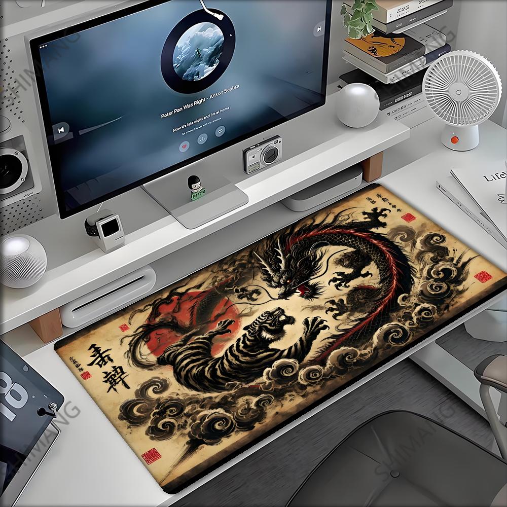 Dragon Mouse Pad Desk Mat Office Rug Mouse Mat Mause Pad Xxl totem Big Mousepepad Gaming Accessories Mausepad Deskmamer Mousepad