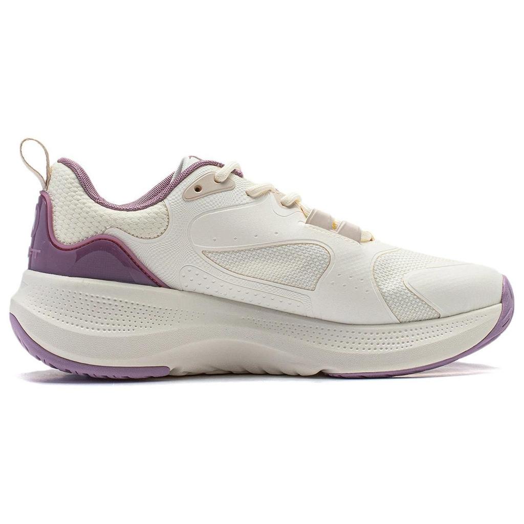 Li Ning SOFT ELEMENT Casual Shoes Women's Low top Ecru/Light Shadow Purple AGLU012-2