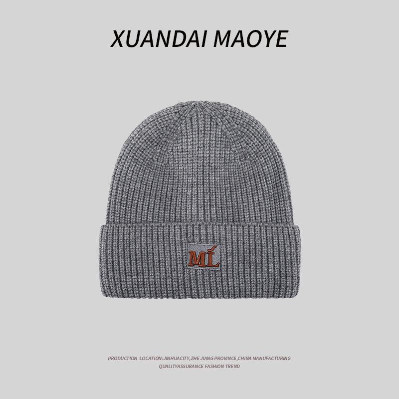 Autumn and Winter Wool Hat for Women Plush New Korean Knitted Hat Versatile Warm Ear Protection and Thickened Fashion