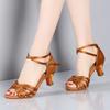 Woman Latin Dance Shoes Ladies Girls Professional Dance Shoes Tennis 5/7cm Suede Soft Sole Jazz Salsa Practice Shoes