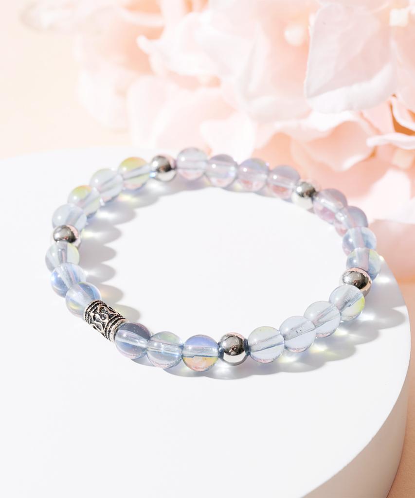 Polalita Blue Moonlight Stone Bracelet (Plt-Br-039_Bl)