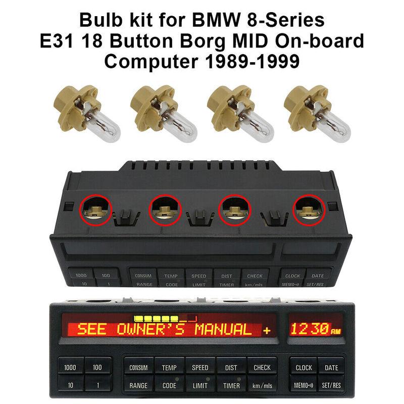 Bulb Kit for BMW 8-Series E31 18 Button Borg MID On-board Computer