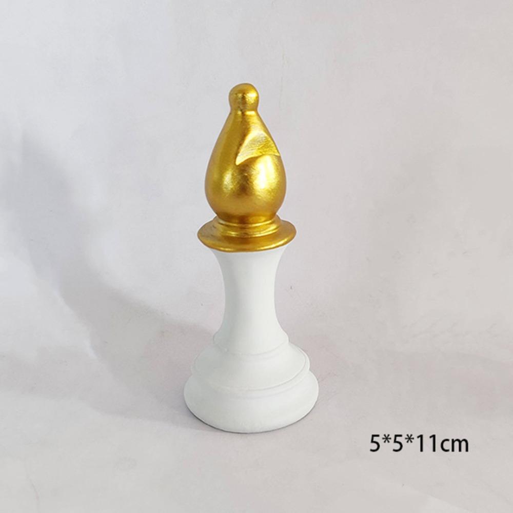 Collection Objects International Chess Ornaments Black White King Height Chess Home Decor