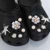 Luxury Crystal Sliver Dragonfly Shoes Charms Set Summer 2026 White Flower Pearl Clogs Accessories DIY Woman's Shoes Decorations