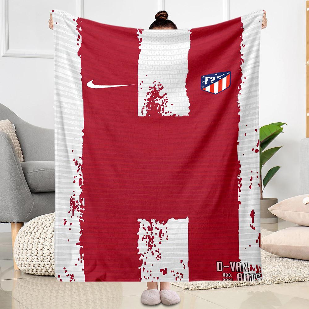 Atletico Madrid Blanket Warmthful Decor Perfect For Picnics Chair Bedding Four Seasons Universal Modern Style Best Holiday Gift For Friends Family
