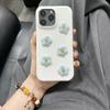 iPhone White Lychee Pattern Embroidered Flower Phone Case for Girls Phone Accessories for iPhone 11 12 13 14 15 Pro Max