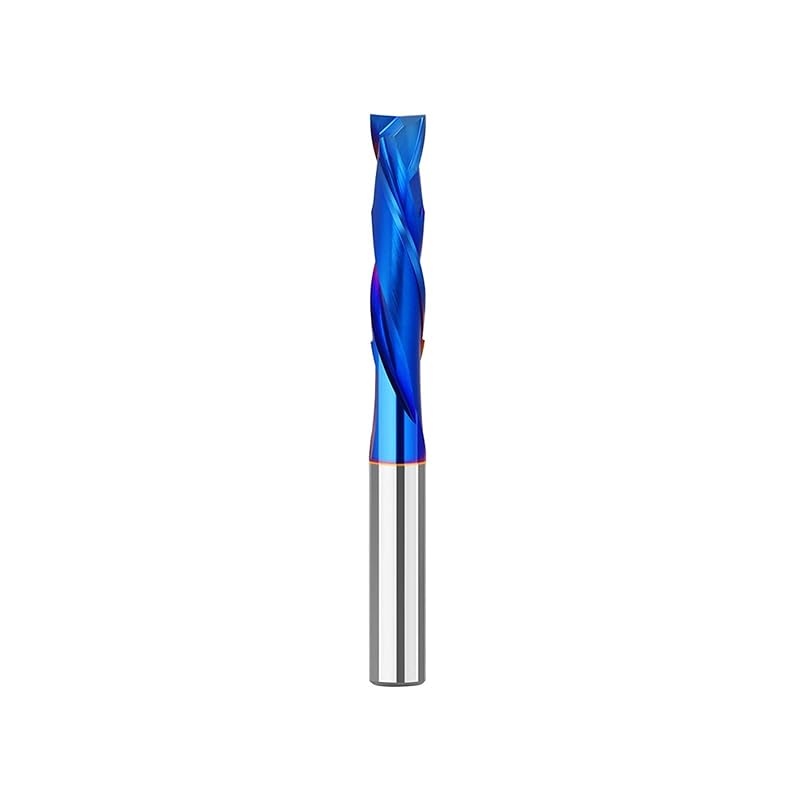 Straight Two Flute Router Cutter 1/4 Inch Shank,6.35mm Cut Diameter & 50.8mm Cut Length,Tungsten Carbide Tipped,Milling Cutter Straight Router Bit
