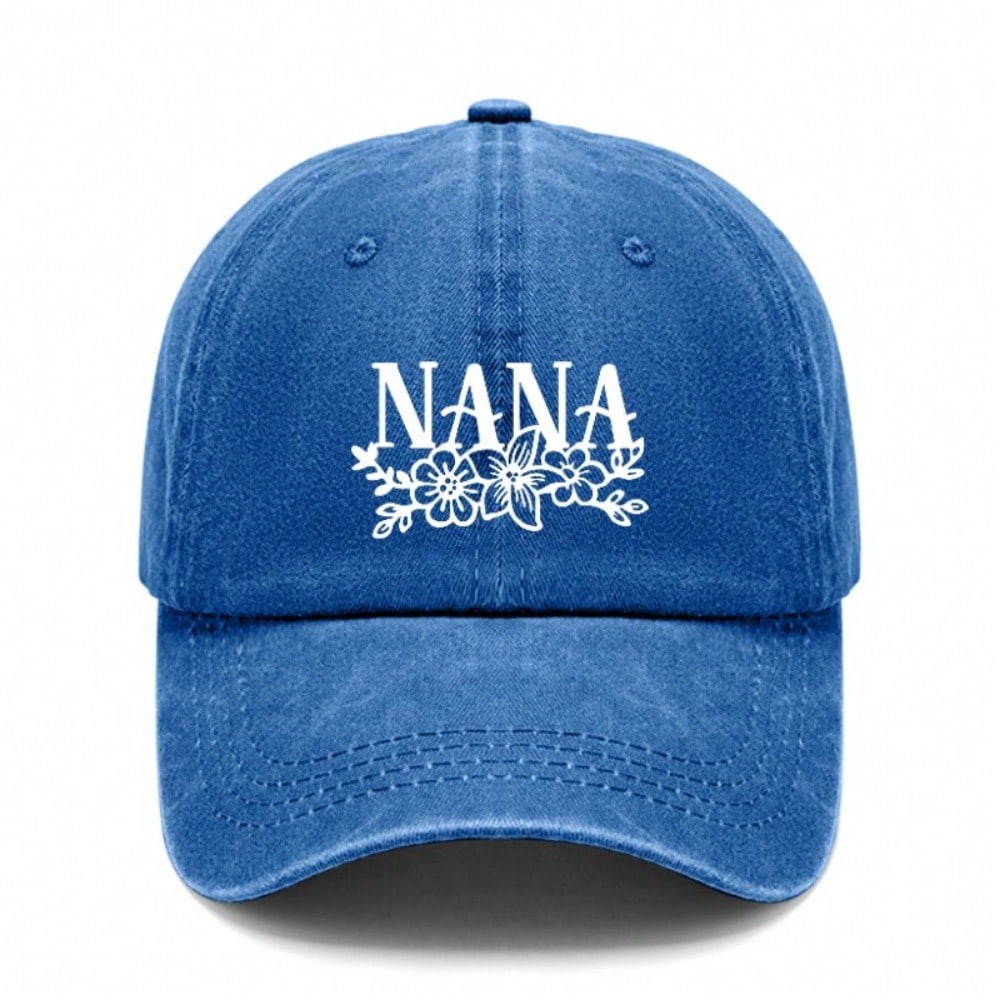 Nana Baseball Cap - Letter "NANA" Print Adjustable Breathable Casual Outdoor Sports Hat For Grandma Gift