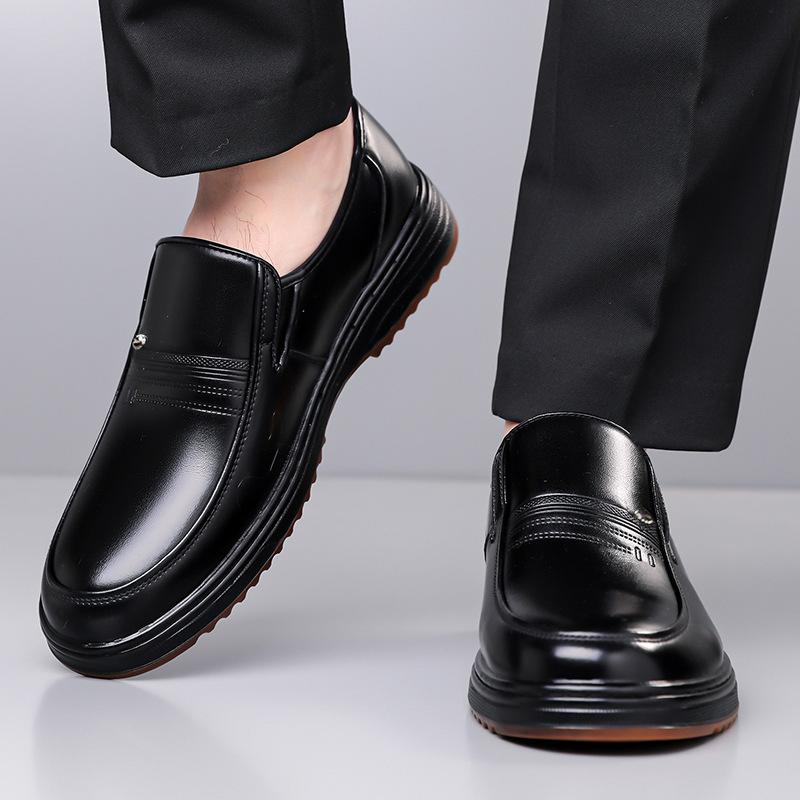 Fashion British Solid Color Fashion Soft Leather Shoes for Men Spring Summer New Designer Loafers Male Hallow Breathable Dress Shoes Man