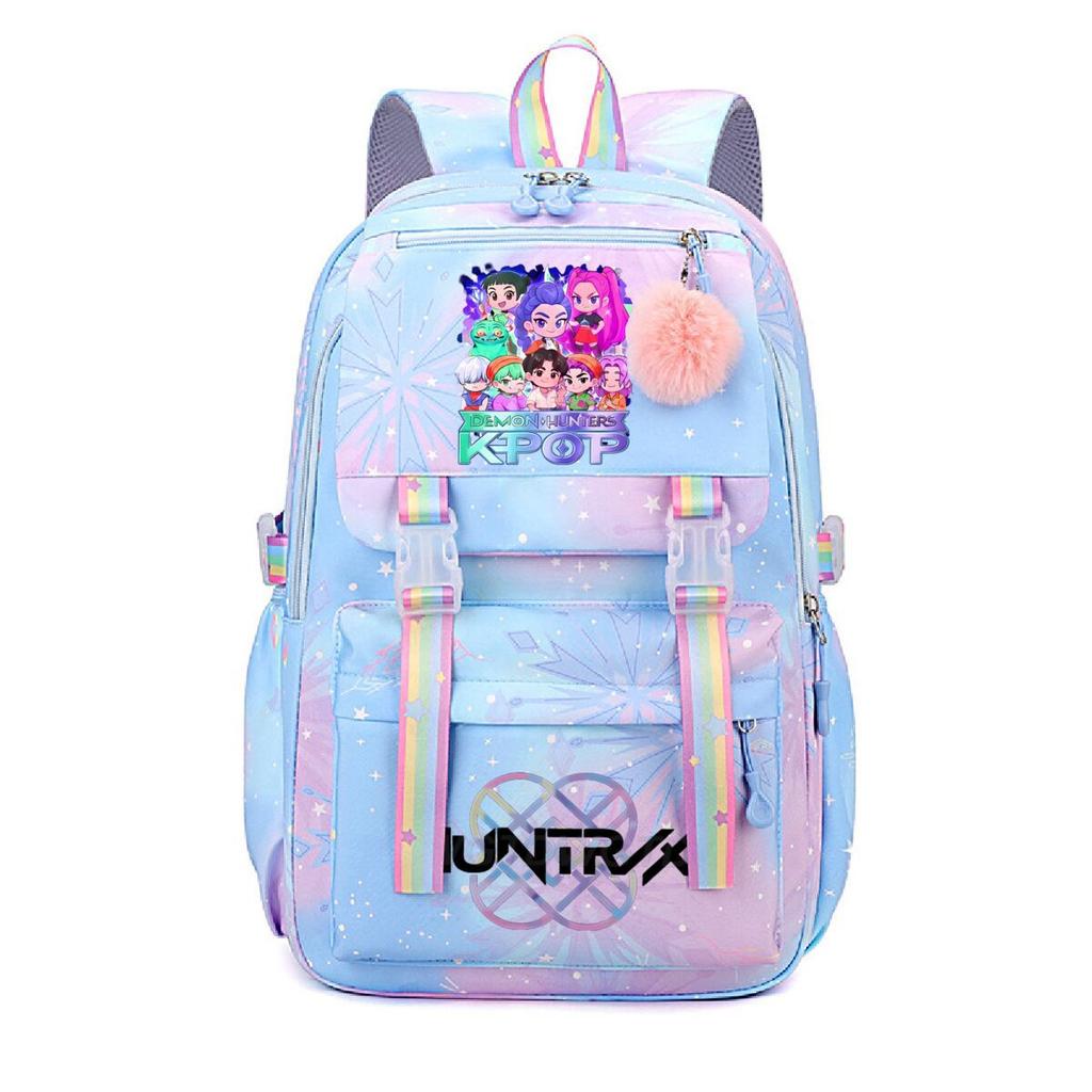 Animation Cartoon Peripheral Printing Korean Version Trend Burden Reduction Backpack Large Capacity Student Leisure Bag