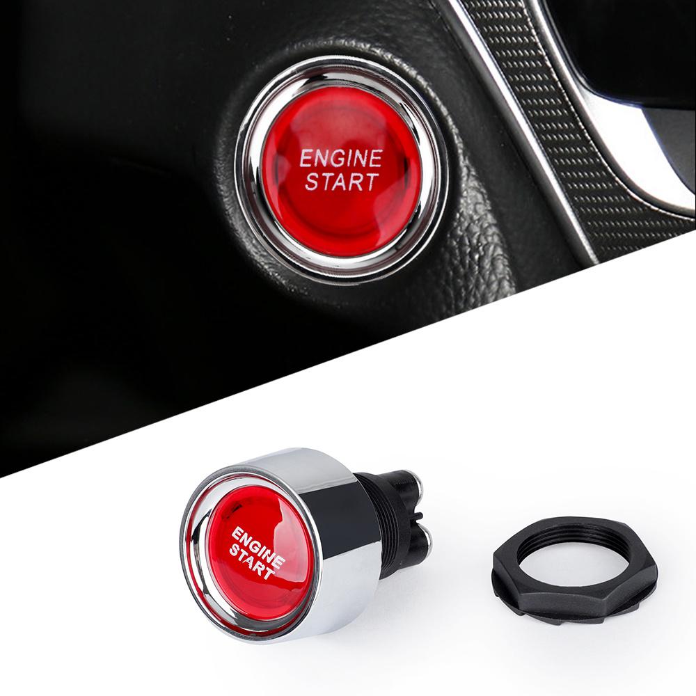 1PC 12V 50A 3 Pin SPST Momentary Engine Start Button Keyless Push Ignition Switch ON OFF For Cars Truck Marine RV