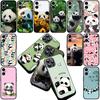 Süße Panda Silikonhülle für Apple iPhone 16 14 15 Plus 11 Pro Max 16E ProMax + 15Plus 16+ 14+ Handyhülle