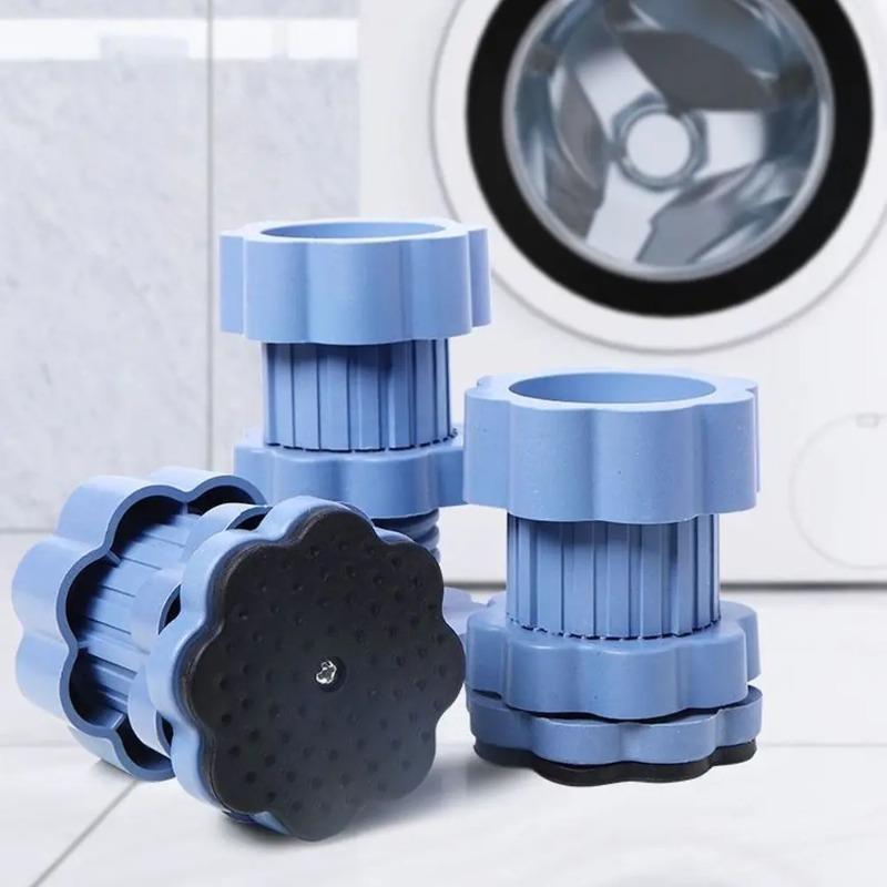 1/4Pcs Washing Machine Foot Pad Adjustable Height Slipstop Skid Raiser Mat Prevent Moving Furniture Foot Pad Dampers Stand