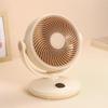 USB Rechargeable LED Desk Fan with Oscillation - Perfect for Dorms & Offices