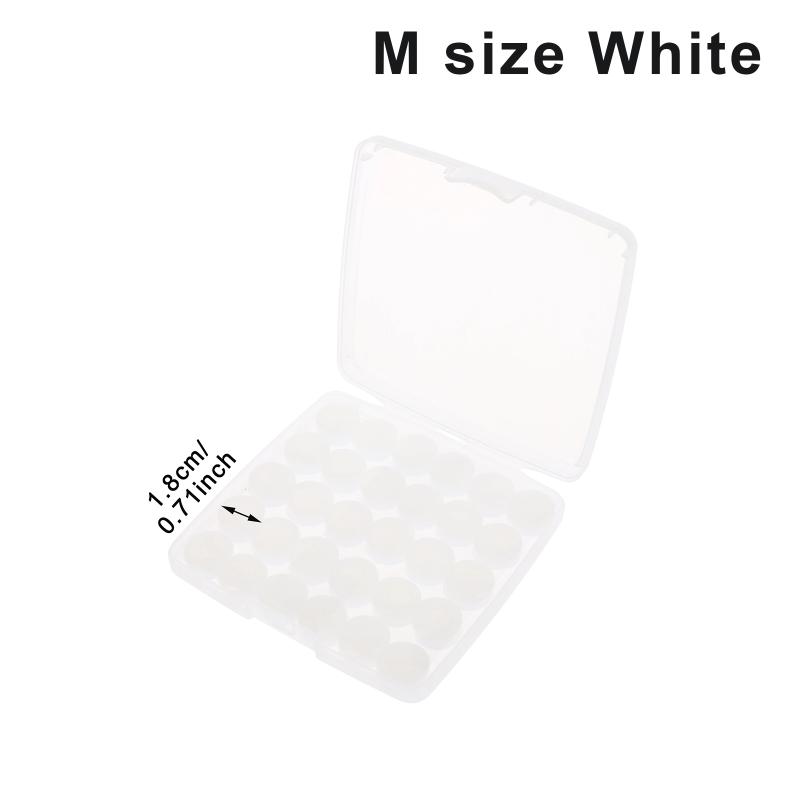 30Pcs Silicone Ear Plugs Reusable Earplugs For Sleeping Swimming Traveling Working Studying Noise Reduction Flexible Ear Plugs