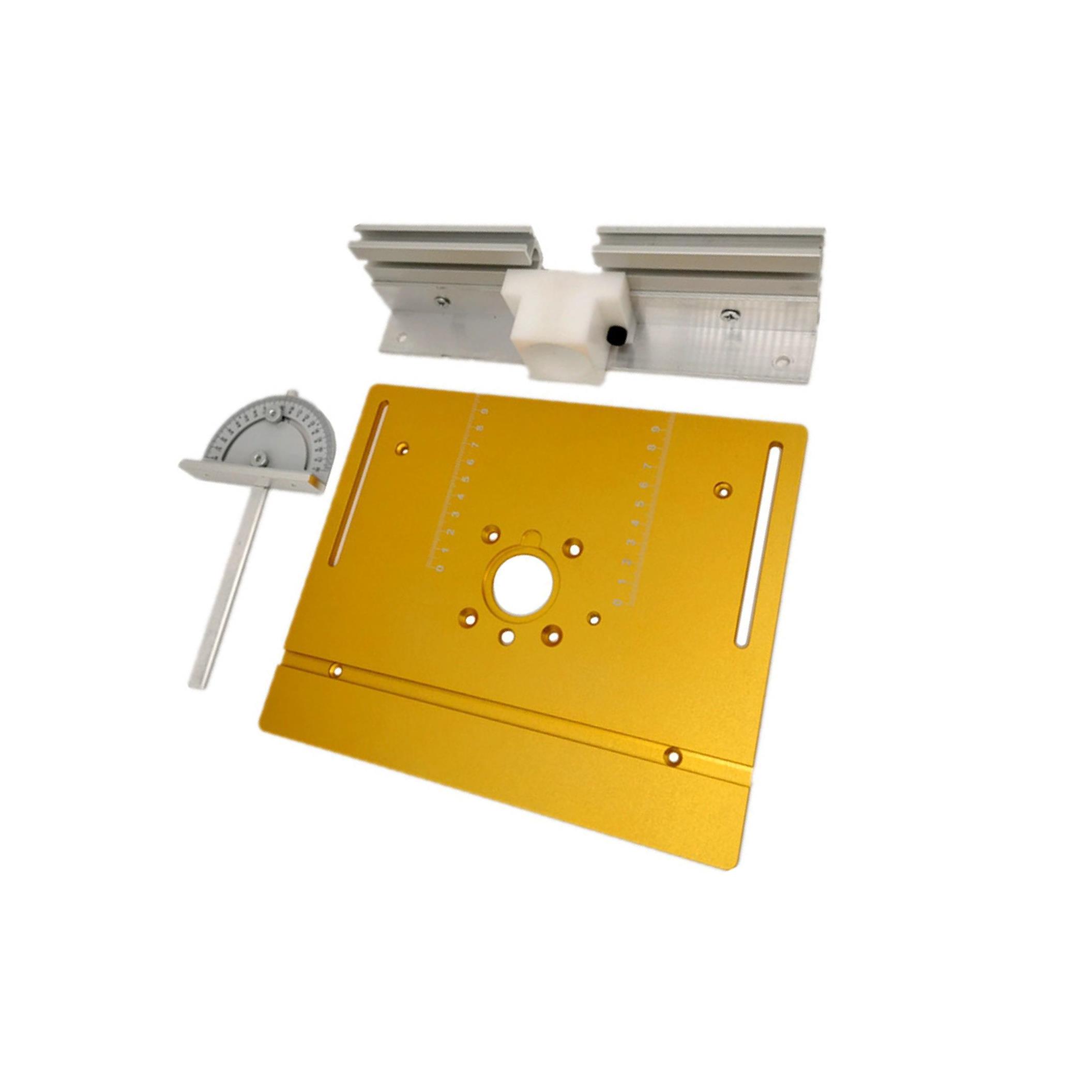 

Алюминиевая вставка для фрезерного стола, столярные верстаки, триммерный инструмент, серебристый, 3 шт.