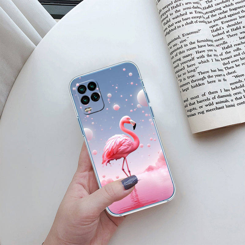 JO24 Flamingos Pink Bird Phone Case for Motorola E22S E7 G6 G7 G8 G9 Plus Power Play G10 G20 G04 E30 E40 E22 E20 E13 G22 G23 G Stylus Play