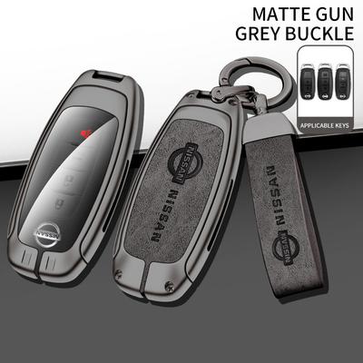 Zinc Alloy Car Key Case Cover For Versa Maxima Rogue Armada Sentra Qashqai X-Trail 2/3/4/5Buttons 2022 2023 Accessories