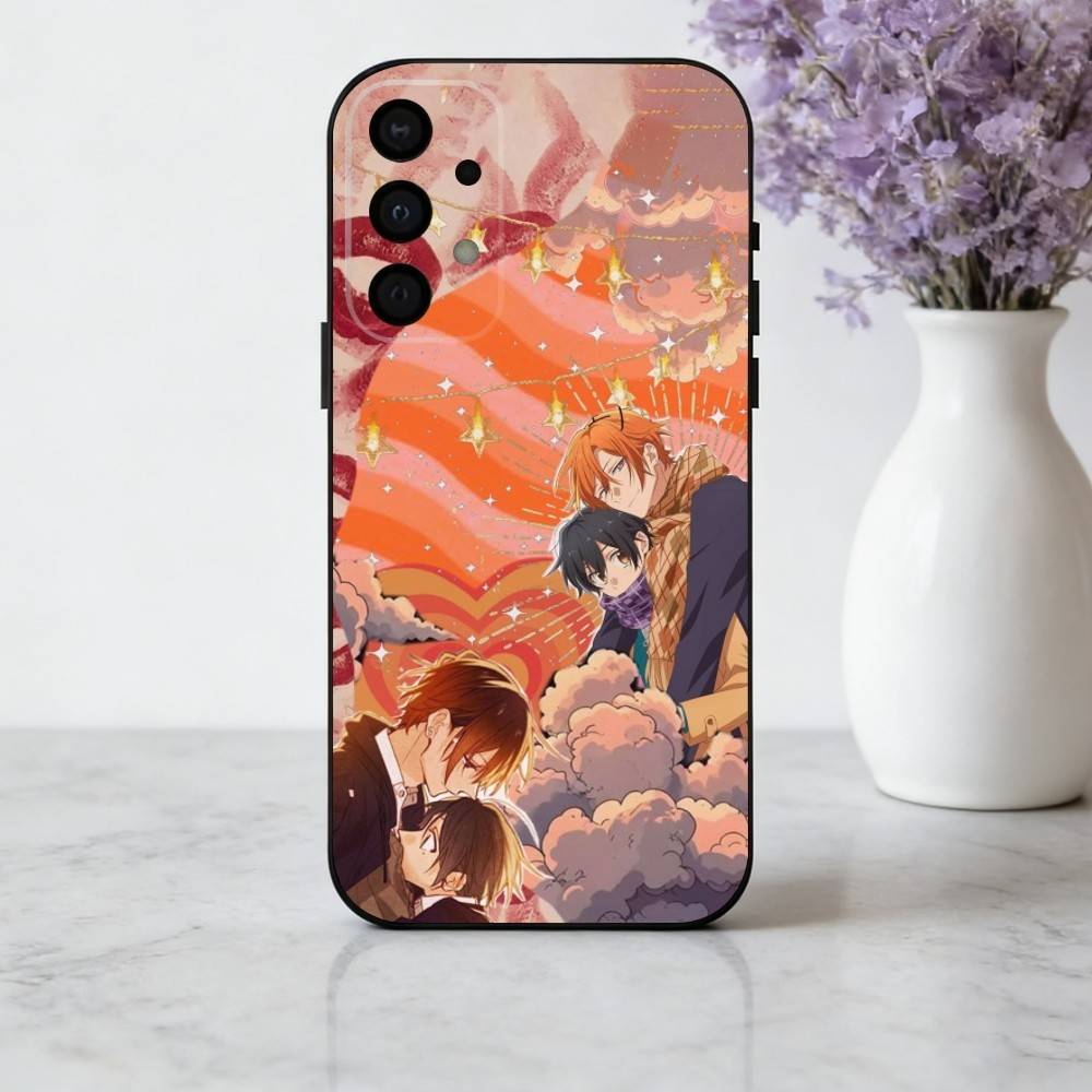 S-Sasaki and P-Peeps Phone Case For Samsung Galaxy A73,A72,A71,A70,A53,A52,A51,Others Soft Black Shell