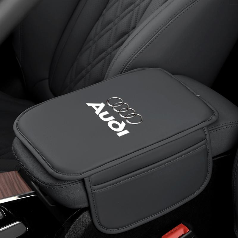 2026 Hot Car Armrest Box Pad Leather Auto Armrest Mat Car Accessories For Audi A1 A2 A3 A4 A5 A6 A7 A8 Q1 Q2 Q3 Q4 Q5 Q6 Q7 Q8 TT RS3 RS7