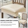 Waterproof seat covers for dining chairs Pu leather chair seat covers without back covers removable washable chair protector