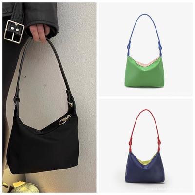Damentasche Oxford-Stoff Handheld Unterarmtasche Doppelseitig Trend Mode Lässig Ein Schulter Knödeltasche