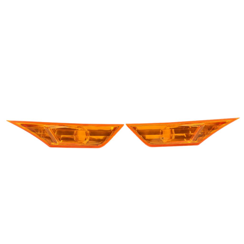 2pcs Side Marker Lamp Housing Orange Gloss Lens Replacement for Civic 10th Generation FK LX EX