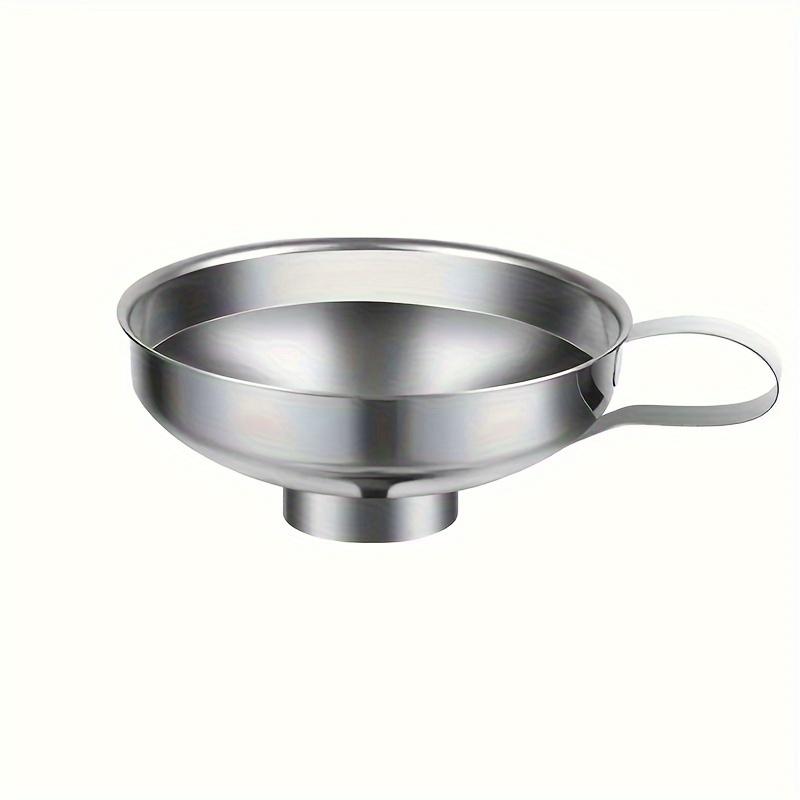 Kitchen Funnel with Wide Mouth and Handle, Suitable for Wide Mouth and Regular Mouth Jars, Suitable for Cooking Oil