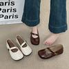 French ballet flat shoes women's summer 2025 new models with skirts Mary Jane shoes ladyshoes Doudou shoes evening shoes