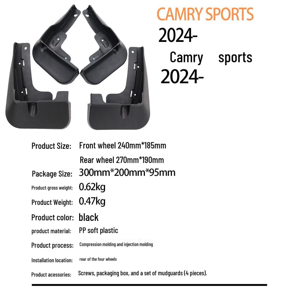 Toyota Camry 2024 Sportowe Błotniki do Samochodów Transgranicznych