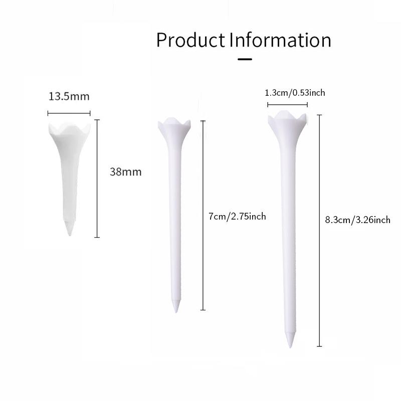 Four-Pronged Multi-Size Golf Plastic Ball Tees