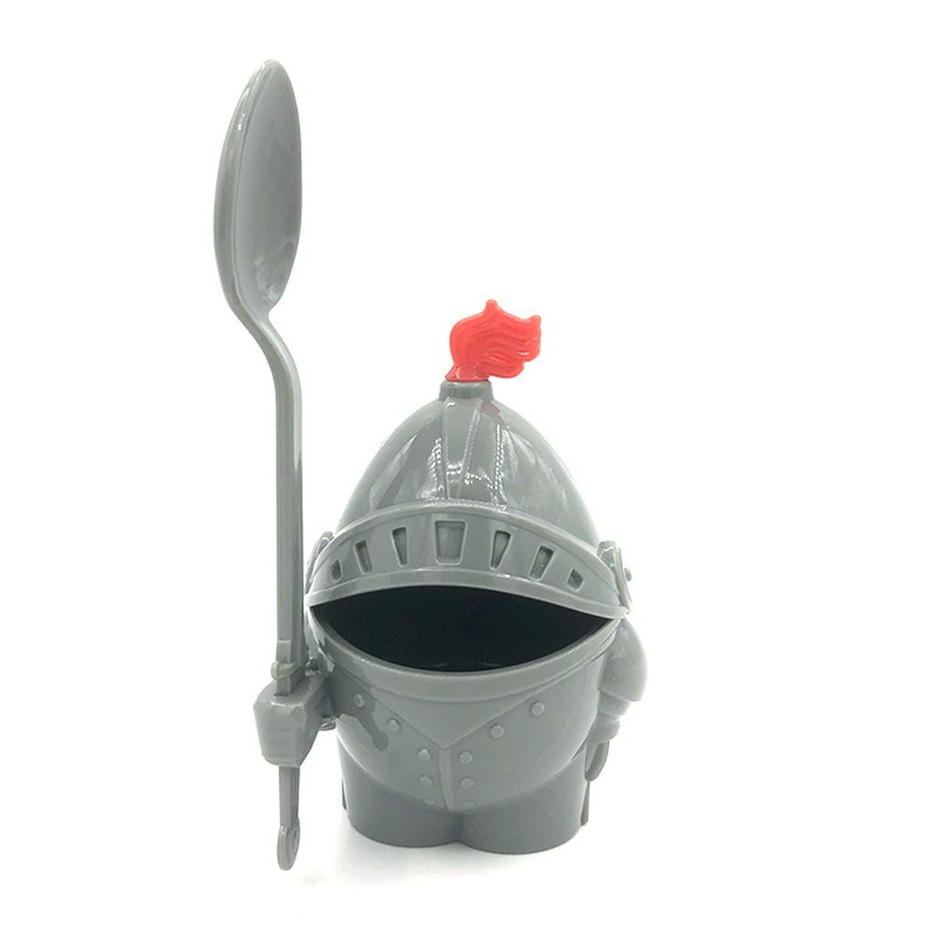 Egg Tray Portable Detachable Innovative Plastic Egg Storage Cup Holder With SpoonGrey