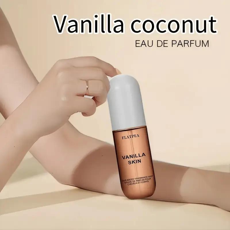 Parfum Vanille 50 ml, Brume Corporelle, Huile Essentielle de Vanille, Eau de Toilette Spray, Parfum Longue Durée pour Femme