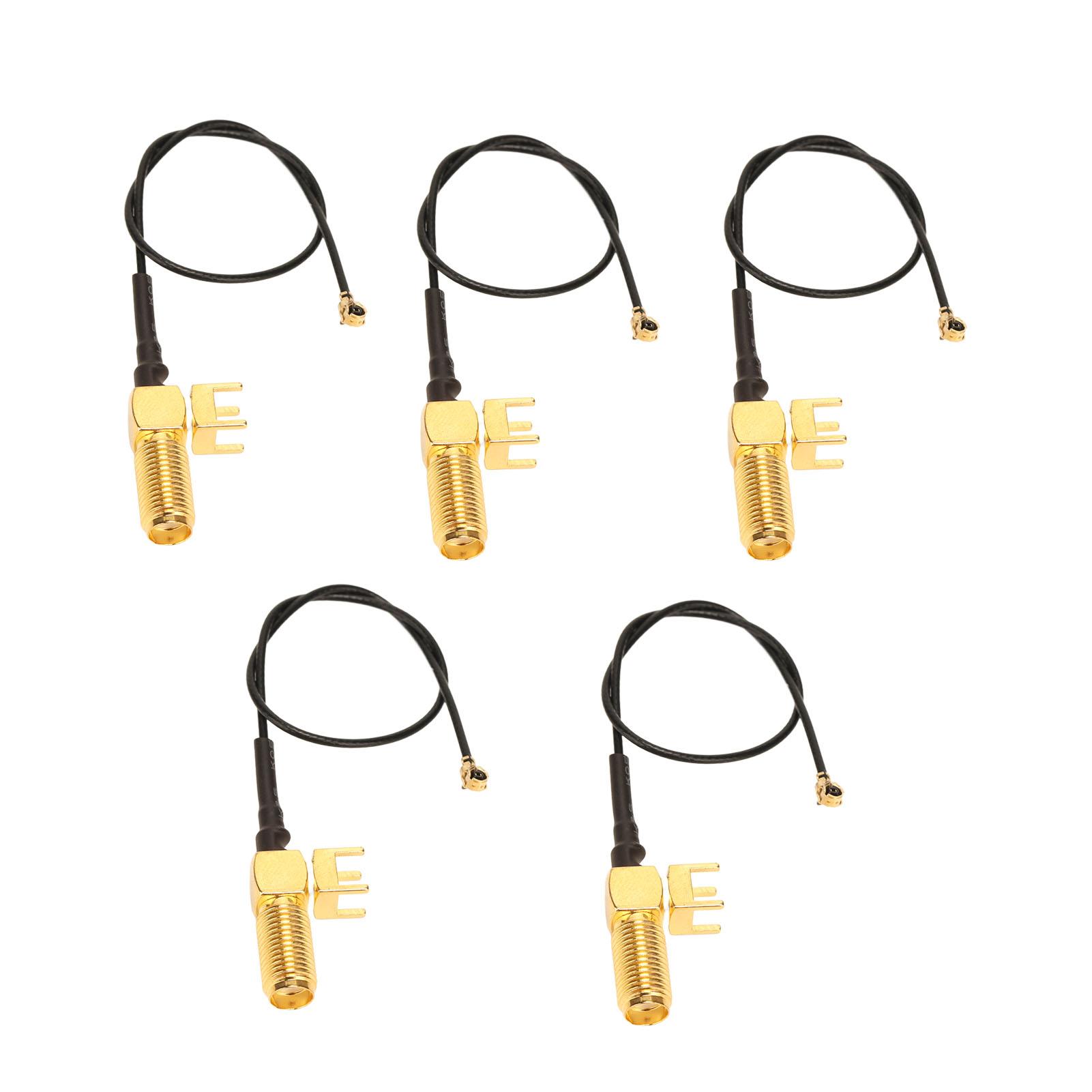 5PCS RF Extension Cable Welded Plate SMA Elbow Cable Antenna Pigtail 50ohms OFC,RG113