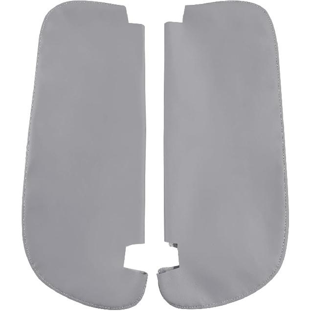 Sun Visor Cover, Replacement Gray Leather Cover Skin Compatible with Dodge RAM 1500 2500 1994-2001
