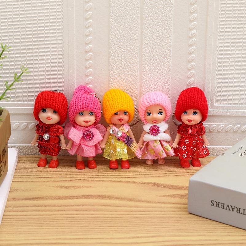 5 Stück 8cm Mini Süße Prinzessinnenpuppe Verwirrte Puppe Schlüsselanhänger Anhänger Korea Verwirrte Puppe Spielzeug Rucksack Dekoration Geburtstagsgeschenke