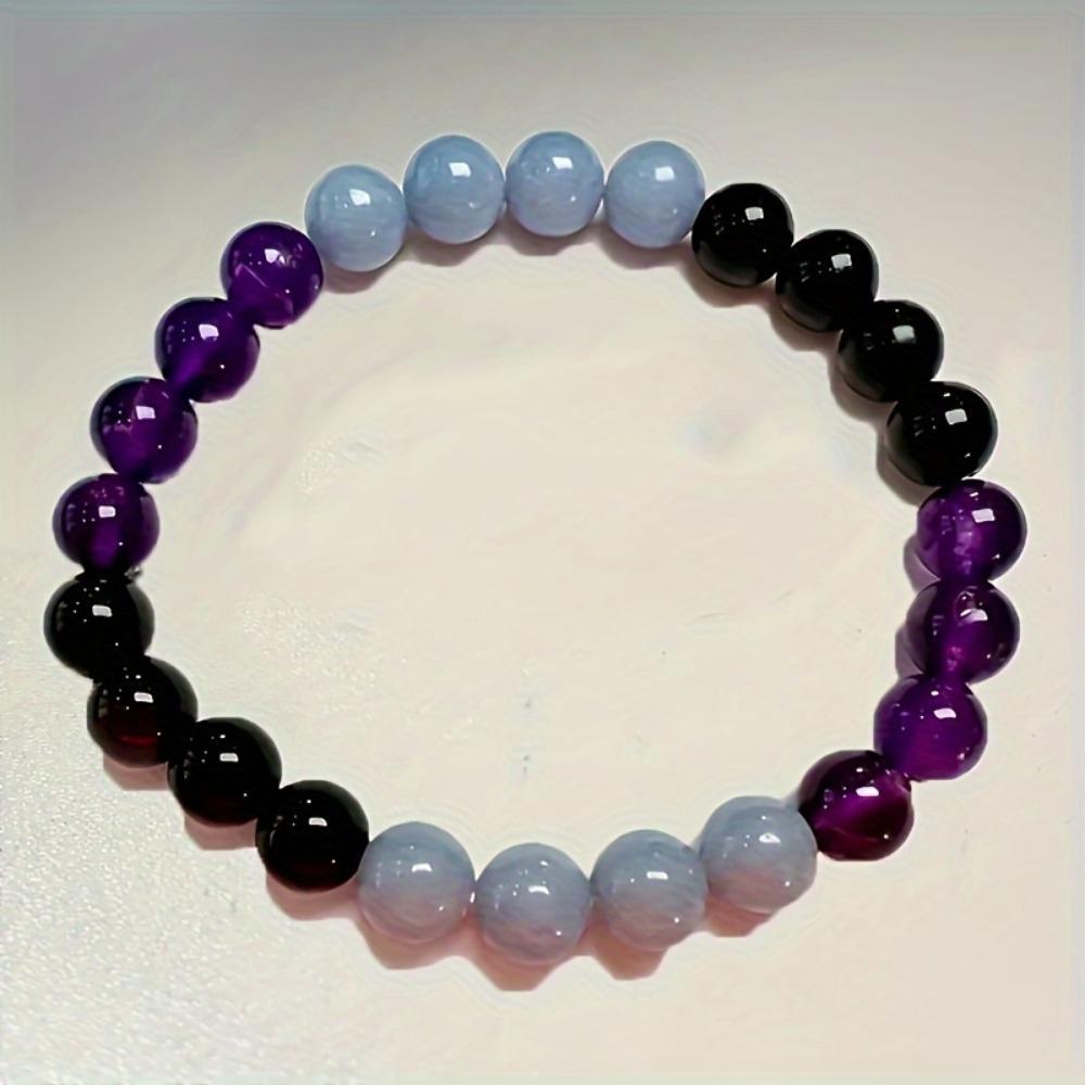 Böhmisches Steinperlenarmband - Buntes, handgefertigtes Schnurjuwelgeschenk.